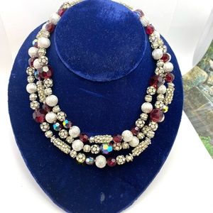 Gorgeous Robert Demario Rhinestone Collar Necklace